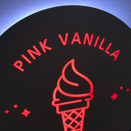 아이스크림 전후광 레이저 포인트간판